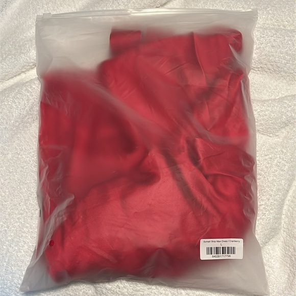 NWT Rumored Red Formal Satin Maxi Dress plunge V-neck floor length open back - Picture 10 of 10
